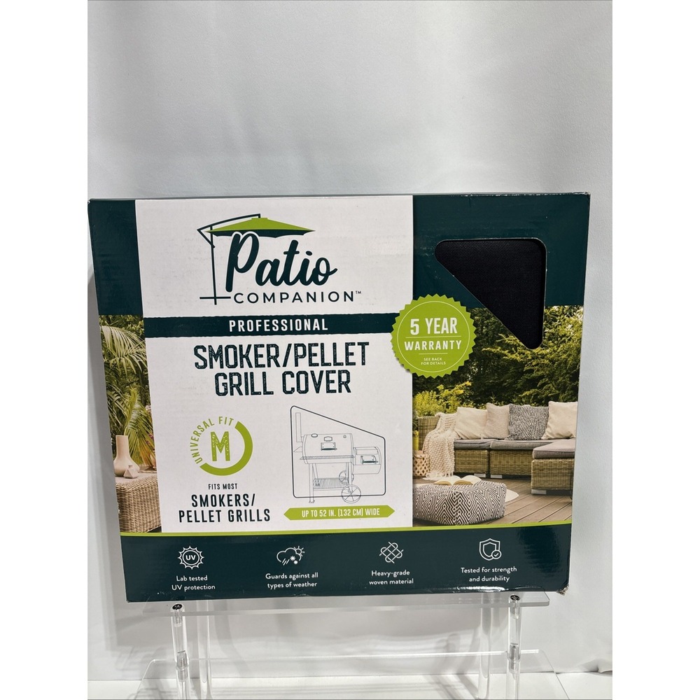 Patio Companion Professional Smoker/Pellet Grill Cover M 52"x30"x45"‎